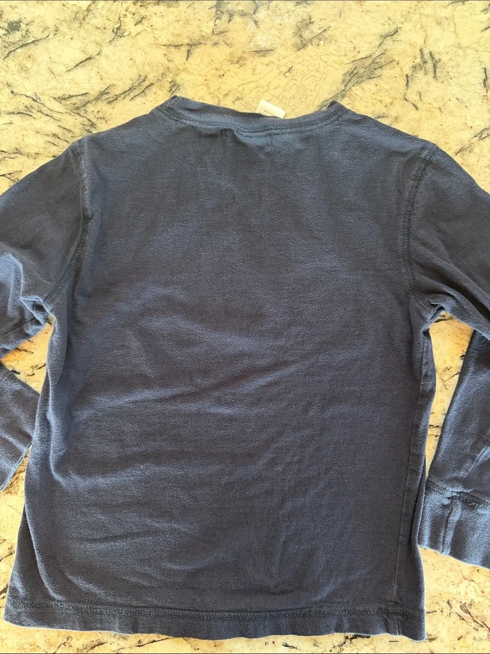 Gymboree Navy Long-Sleeve Tee with Bright Yellow Jet